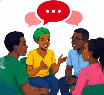 Personnes en discussion